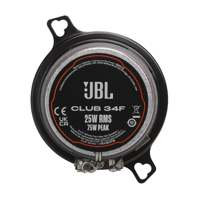 JBL Fulltone, 3½" CLUB 3½", 2-veis, 25W RMS, 75W MAX 