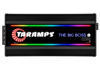 Taramps Bilforsterker 1x8000W 0,5~2ohm 0,5~2 ohm Sort utf&#248;relse / RGB