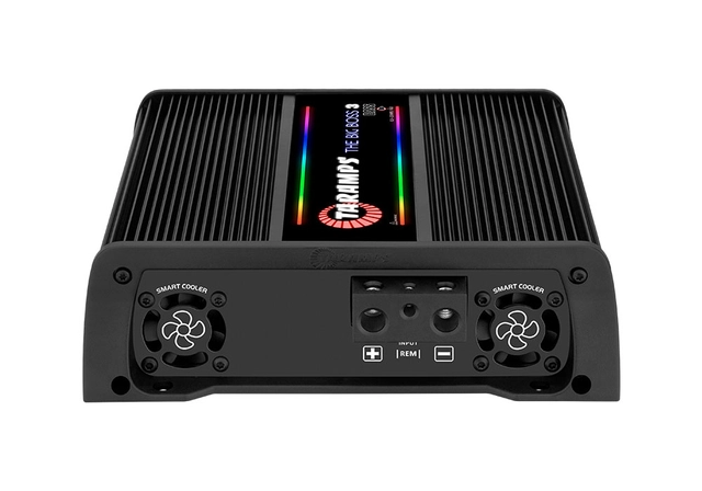 Taramps Bilforsterker 1x3000W 0,5~2ohm 0,5~2 ohm Sort utførelse / RGB 