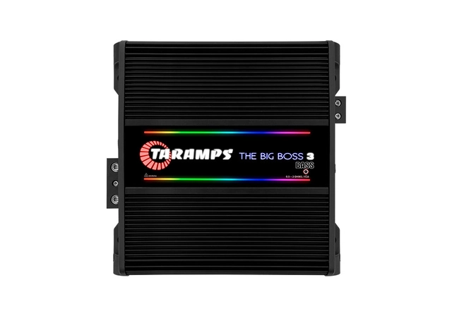 Taramps Bilforsterker 1x3000W 0,5~2ohm 0,5~2 ohm Sort utførelse / RGB 