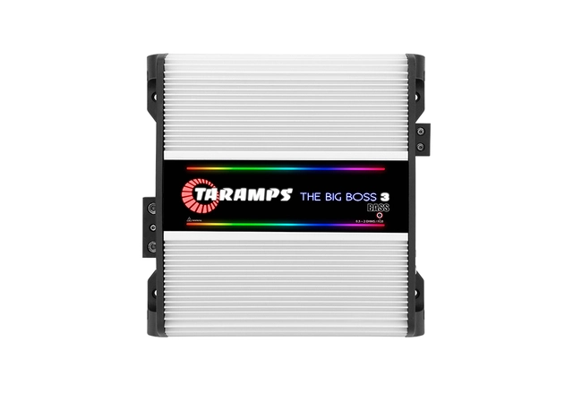 Taramps Bilforsterker 1x3000W 0,5~2ohm 0,5~2 ohm Hvit utførelse / RGB 