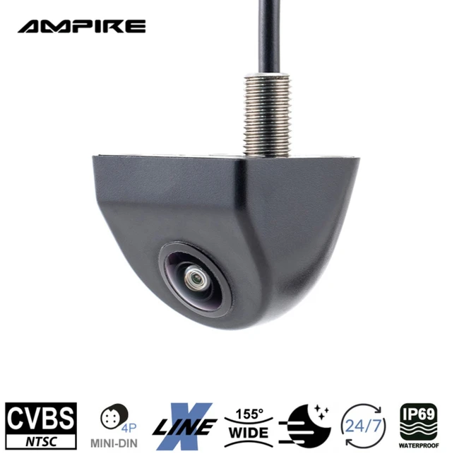 Ampire Rygge/Front-kamera (CVBS) NTSC - 7 meter kabel 