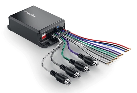 Connection høy-lav nivåadapter 4-kanals med remote