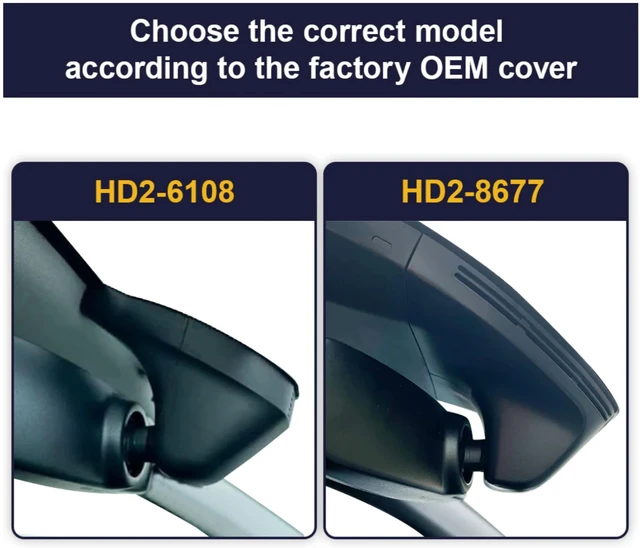 FITCAMX Integrert 4K Dashcam (foran) Skoda (2013 - 2022) "8677" Sort 