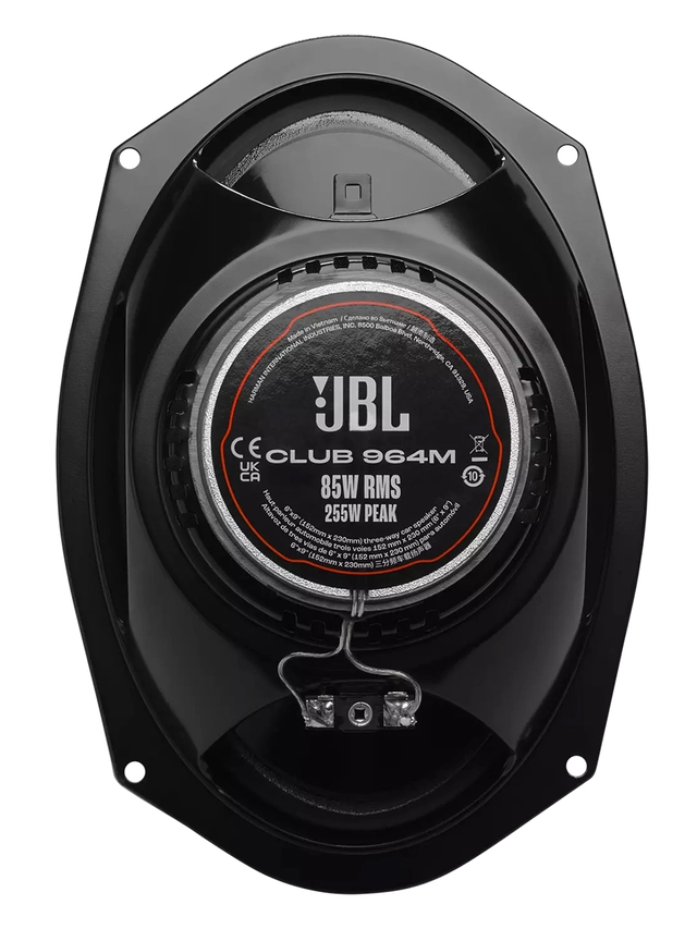 JBL Fulltone, 6 x 9" CLUB 6 x 9", 3-veis, 85W RMS, 255W MAX 
