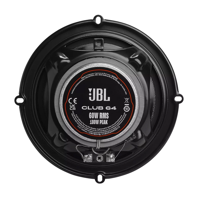 JBL Fulltone, 6½" CLUB 6½", 2-veis, 60W RMS, 180W MAX 