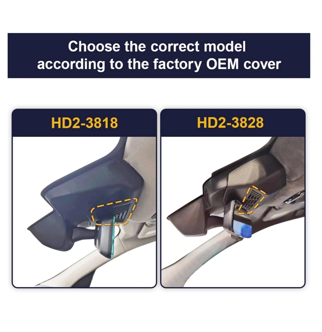 FITCAMX Integrert 4K Dashcam (foran+bak) BMW i7 (2024 -->) "3828" 