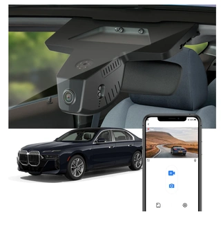 FITCAMX Integrert 4K Dashcam (foran+bak) BMW i7 (2024 -->) "3818"