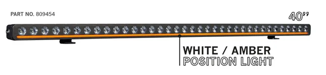 Strands  Nuuk E-line LOW PROFILE 40" LED-lys low profile m/posisjonslys 