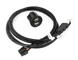 Connects2 USB/AUX Skjøteledning USB kontakter for innfelling