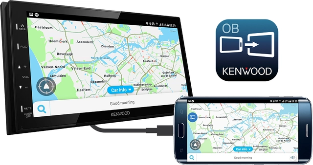 Kenwood DMX129DAB 2-DIN MEDIASPILLER -  DAB BT USB/IPHONE 