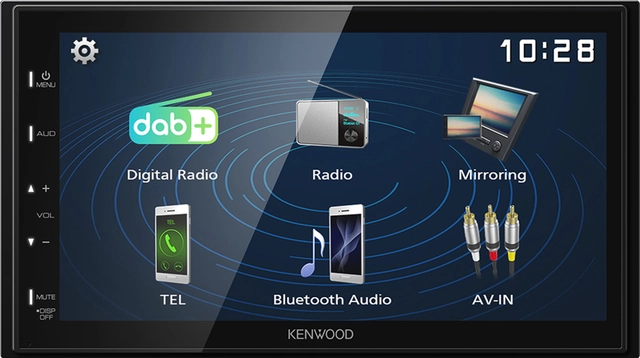 Kenwood DMX129DAB 2-DIN MEDIASPILLER -  DAB BT USB/IPHONE 