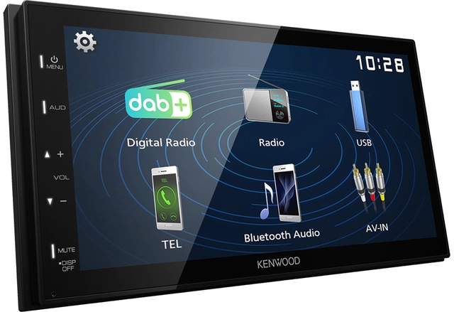 Kenwood DMX129DAB 2-DIN MEDIASPILLER -  DAB BT USB/IPHONE 