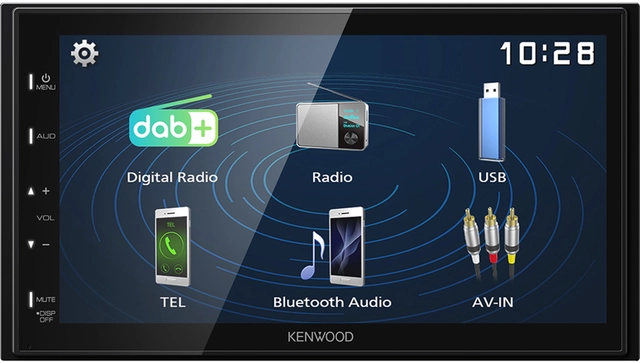 Kenwood DMX129DAB 2-DIN MEDIASPILLER -  DAB BT USB/IPHONE 