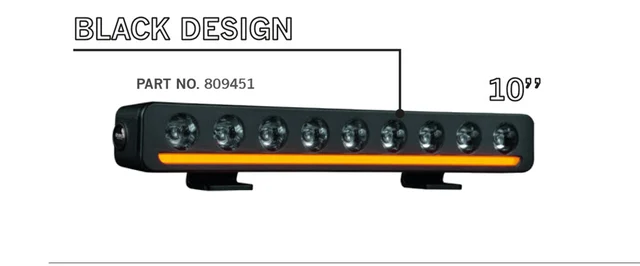 Strands  Nuuk E-line LOW PROFILE 10" LED-lys low profile m/posisjonslys 