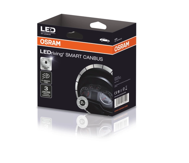 Osram LEDriving® Smart Can Bus  H7 LED 2pk, for H7 godkjent LED pære 