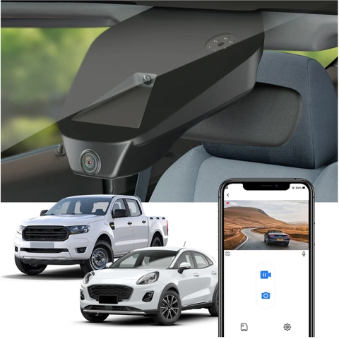 FITCAMX Integrert 4K Dashcam (foran) Ford Ranger/Puma (2019 -->)