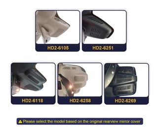 FITCAMX Integrert 4K Dashcam (foran) MB CLS/E-klasse (2017 --&gt;) &quot;6118&quot; Sort