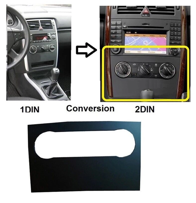 ConnectED Omplasseringskit 2-DIN MB A/B-klasse (2005 - 2012) m/Audio 5 