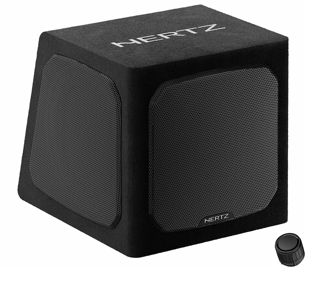 Hertz DBA201  8" Aktiv Subwoofer 440W max doble slaveelementer 