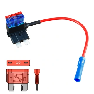Ampire Tenningskabel m/sikring ATO m/5A sikring