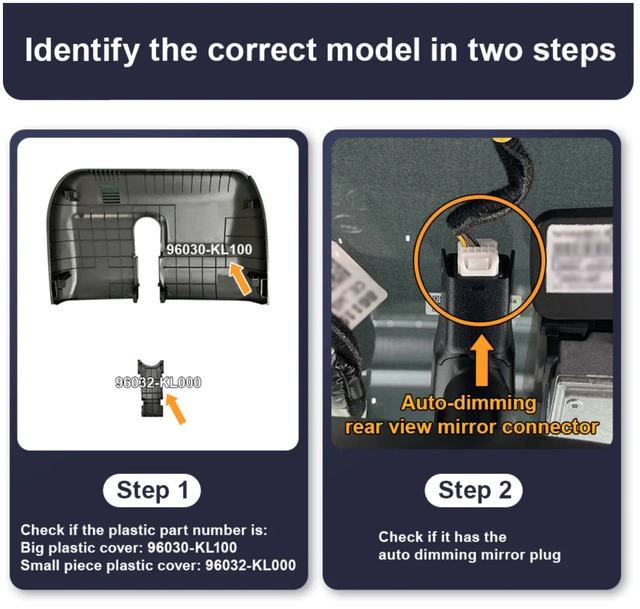 FITCAMX Integrert 4K Dashcam (foran) Hyundai Ioniq 6 (2022 -->) 