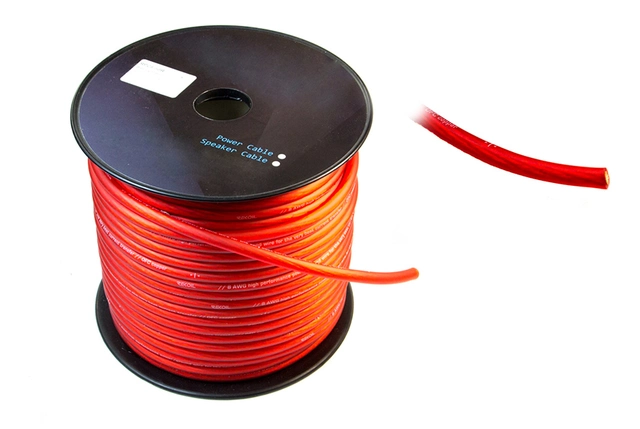 ConnectED Strømkabel 10mm², 50m rull, Rød 