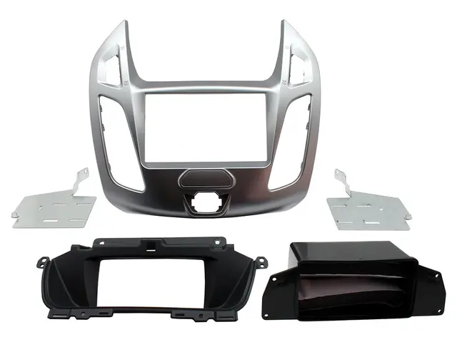 ConnectED Premium monteringsramme 2-DIN Transit Connect (2014-2018) Sølv 