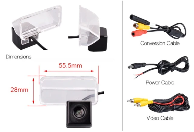InCarTec Ryggekamera Toyota (CVBS) Toyota/PSA (2001 -->) 