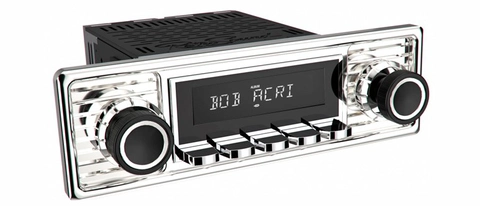 RetroSound Chrome radio DAB/AUX/BT/USB Til 60-70-talls biler