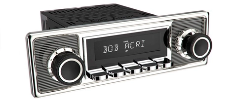 RetroSound Becker radio DAB/BT/USB Til 60-70-talls biler, Chrome