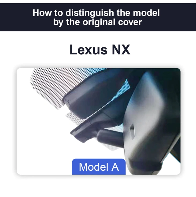 FITCAMX Integrert 4K Dashcam (foran+bak) Lexus NX (2014 - 2021) "Model A" 