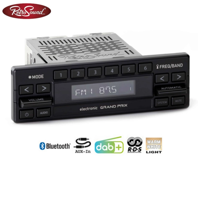 RetroSound Grand Prix DAB+ radio BT/AUX 