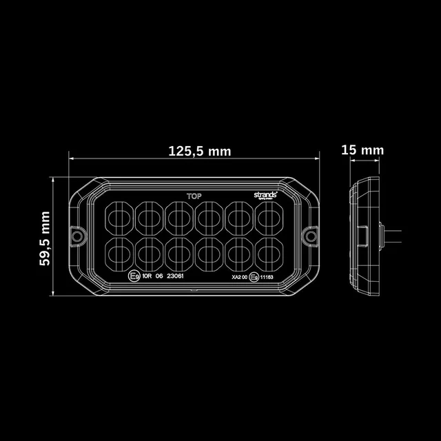 Strands Dark Knight Duo varsellys 12 LED 26 watt 