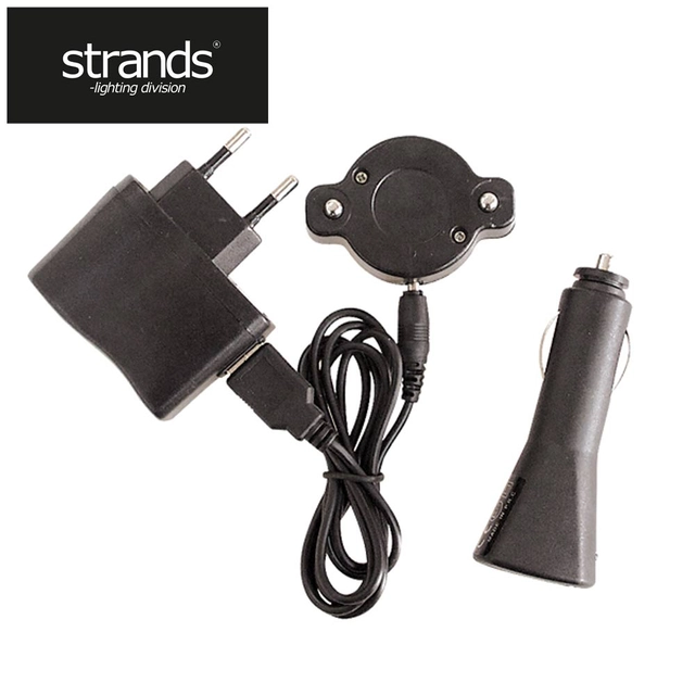 Strands Varsellys "Pucken" oppladbar Oransje varslingspuck 