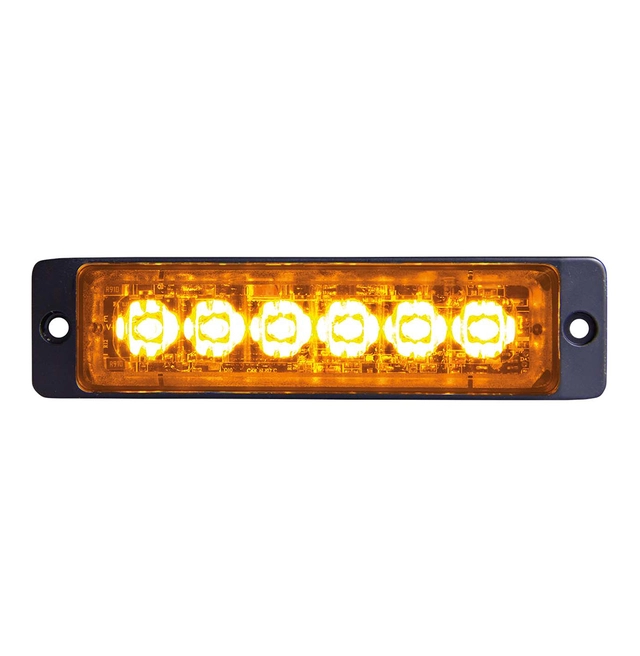 Strands Varsellys 6 LED Slankt varsellys - kan synkroniseres 