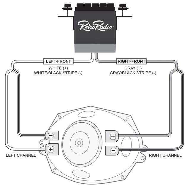 RetroSound Stereo Mix høyttaler (stk) DVC coax høyttaler 4x10" 