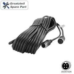 Ampire Forlengelseskabel ryggekamera 15m Til Ampire med 4-pins &quot;aviation-plugg&quot;