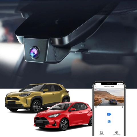 FITCAMX Integrert 4K Dashcam (foran+bak) Toyota Yaris/Yaris Cross (2020 -->)