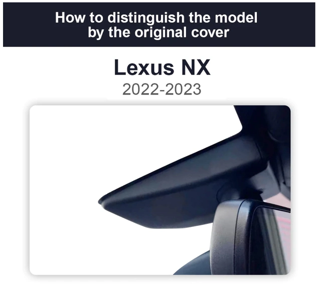 FITCAMX Integrert 4K Dashcam (foran) Lexus NX/RZ (2022 -->) 