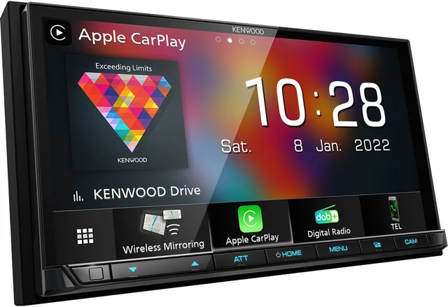 Kenwood DMX8021DABS 2-DIN MEDIASPILLER -  DAB BT USB/IPHONE 