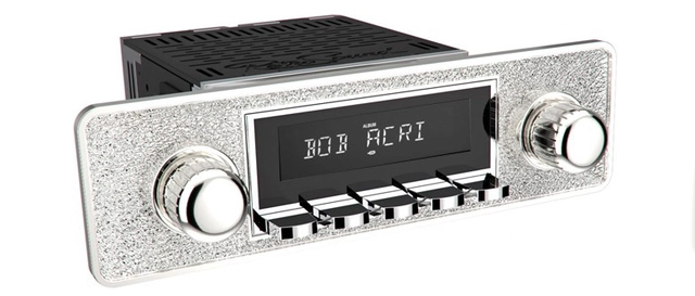 RetroSound Silver radio DAB/AUX Til 60-70-talls biler 
