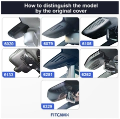 FITCAMX Integrert 4K Dashcam (foran) MB C/GLC-klasse (2017 - 2021) &quot;6133&quot;