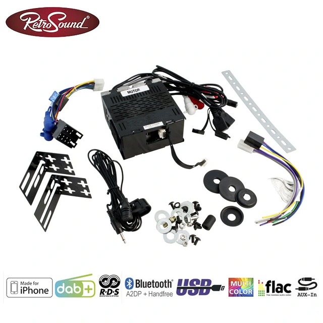 RetroSound Ivory radio DAB/AUX/BT/USB Til 60-70-talls biler 