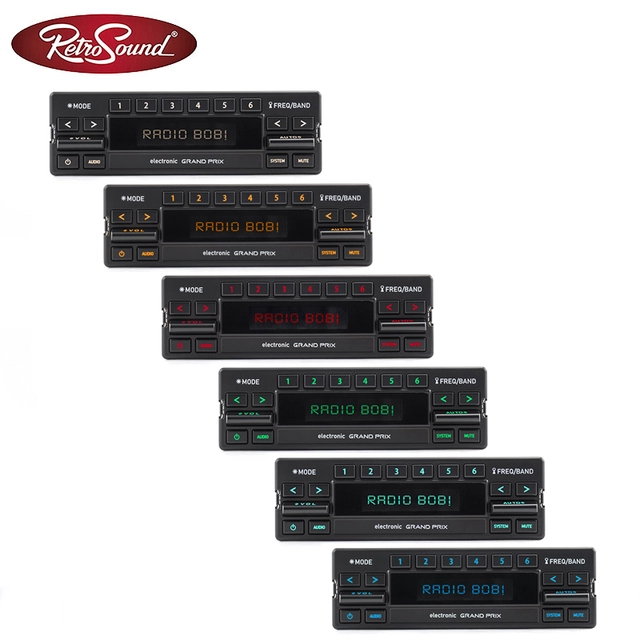 RetroSound Grand Prix DAB+ radio AUX/BT/2 x USB/3 x linjeutganger 