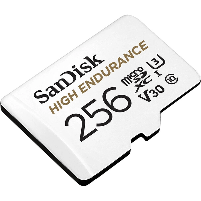 Sandisk 256GB High Endurance SD kort Designet for dashcam! 