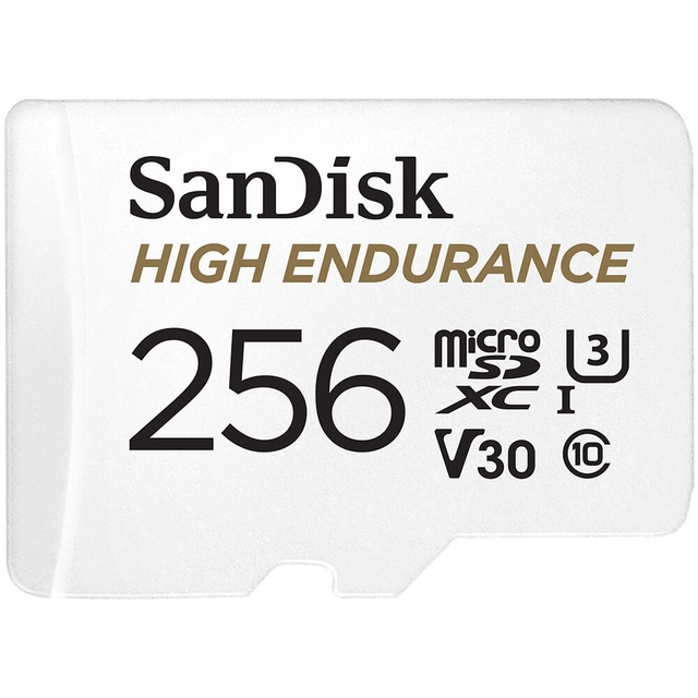 Sandisk 256GB High Endurance SD kort Designet for dashcam! 