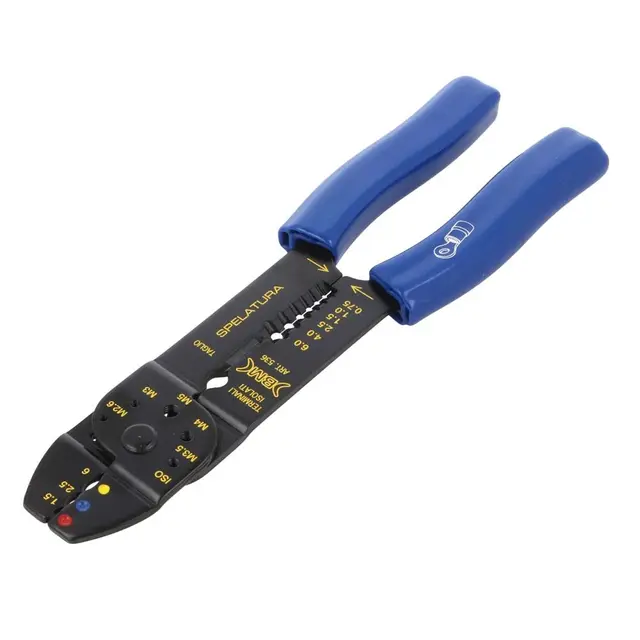 ConnectED Kabelskotang Krympetang for røde, blå og gule term. 