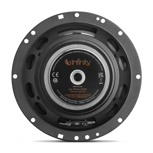 Infinity Kompo ALPHA  6½" 4ohm ALPHA 6½", 2-veis, 50W RMS/400W max 