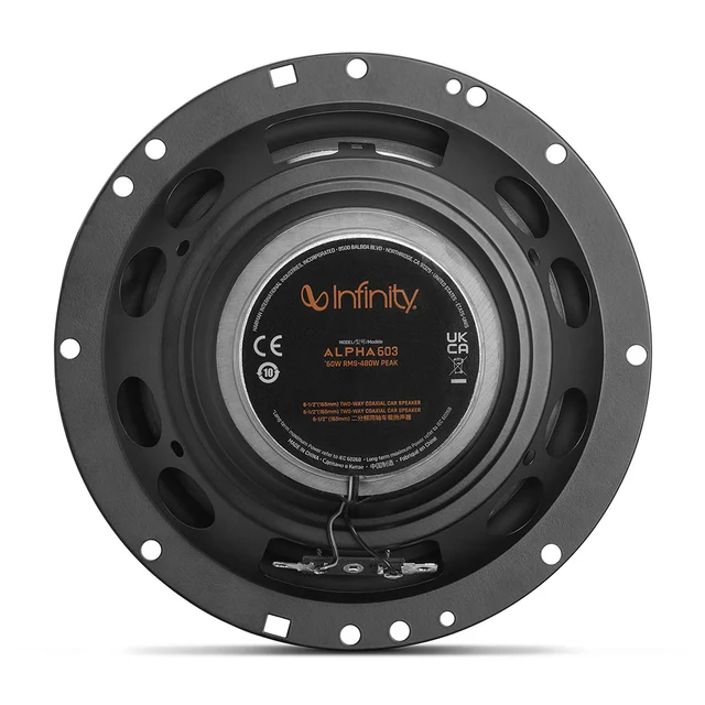 Infinity Fulltone ALPHA  6½" 4ohm ALPHA 6½", 2-veis, 45W RMS/360W max 